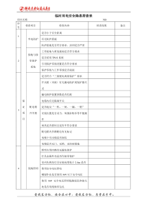 临时用电安全隐患排查表