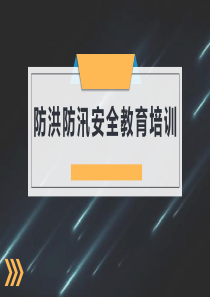 防洪防汛安全教育培训