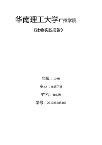 大学生暑期社会实践心得体会