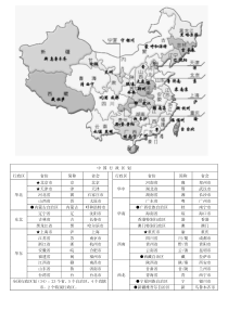 中国行政区划省份、简称、省会一览图