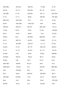 数学三年级口算混合练习(A4纸可直接打印使用)