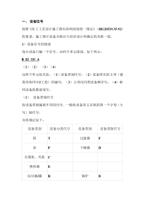 化工工艺图纸标识代号