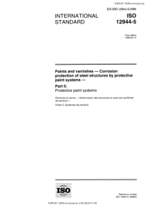 ISO 12944-5-1998 色漆和清漆 防护漆体系对钢结构的腐蚀防护 第5部分 防护漆体系