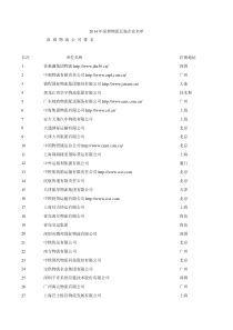 深圳物流公司排行