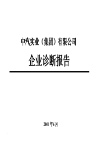 XX实业(集团)有限公司企业诊断报告