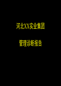 XX实业集团管理诊断报告（ppt 115页）(1)