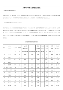 水果蔬菜冷藏保鲜温度参数表88