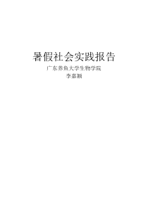 暑假社会实践报告-摆地摊(全文可读)