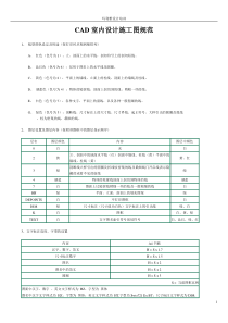 CAD室内设计施工图规范