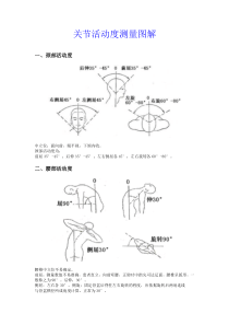 关节活动度测量图