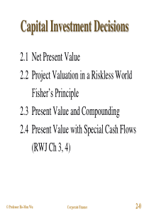 公司理财CapitalInvestmentDecisions(2)