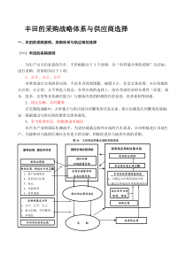 丰田的采购战略体系与供应商选择