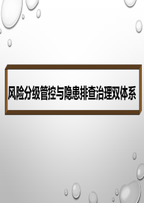 风险分级管控与隐患排查治理双体系培训教材