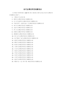 《工程设计资质标准》附录3-大型工业项目分类表