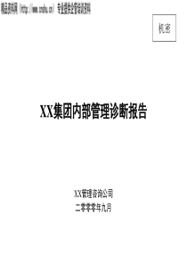 XX集团诊断分析报告(1)