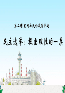 民主选举：投出理性一票