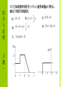 信号与系统_高等教育何子述版 课件及答案