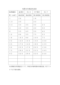 电缆安全载流电流表