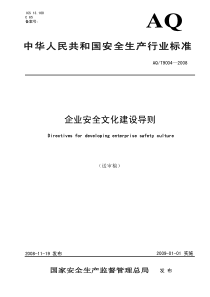 企业安全文化建设导则