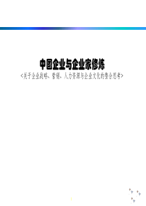 企业战略、营销、人力资源与企业文化的整合