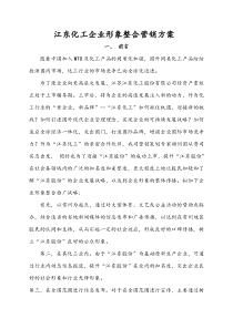 江东化工企业形象整合营销方案