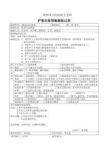 坠床应急预案演练