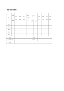 供应商比价议价记录表