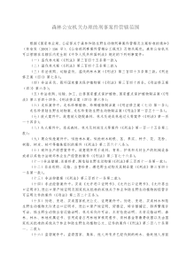 森林公安机关办理的刑事案件管辖范围