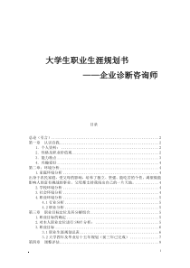 企业咨询师职业生涯规划