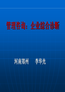 企业咨询综合诊断系统(34页)