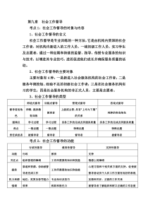 社会工作综合能力中级复习笔记(九)