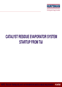 TBA-CAT-RESIDUE-EVAP.-START-UP-614