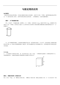 北师大版勾股定理的应用