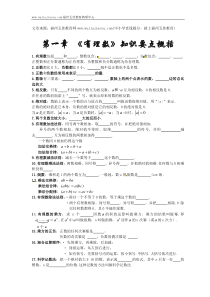 福州五佳教育七年级数学第一章《有理数》期末知识点复习