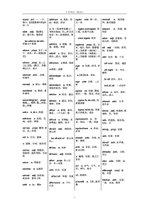 英语二级词汇