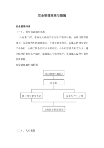 安全管理体系与措施(doc可编辑文档)