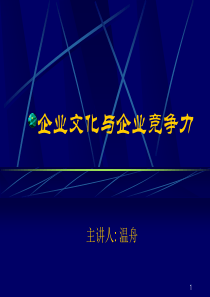 企业文化与企业竞争力1