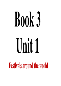 人教版Book3Unit1词汇复习