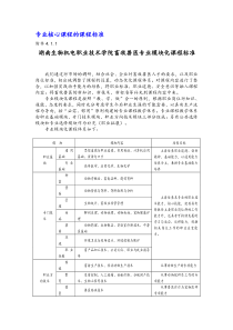 畜牧兽医专业核心课程的课程标准