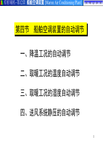 船舶空调装置的自动调节