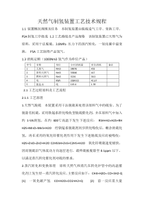 天然气制氢装置工艺技术规程