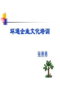 企业文化培训(环通)