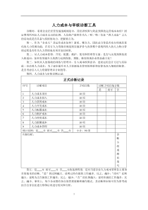 人力成本与审核诊断工具