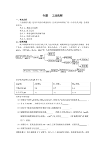 工业流程经典试题赏析