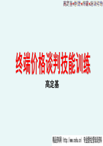 终端价格谈判技能训练XXXX