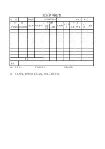 差旅费明细表