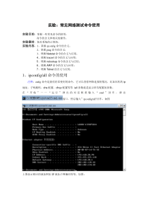 常用网络命令的使用