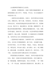 会议精神的贯彻落实几点意见