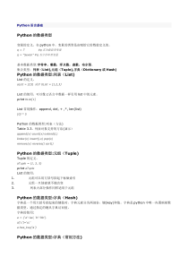 Python语言基础