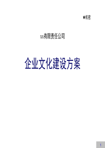 企业文化建设方案【完整版】